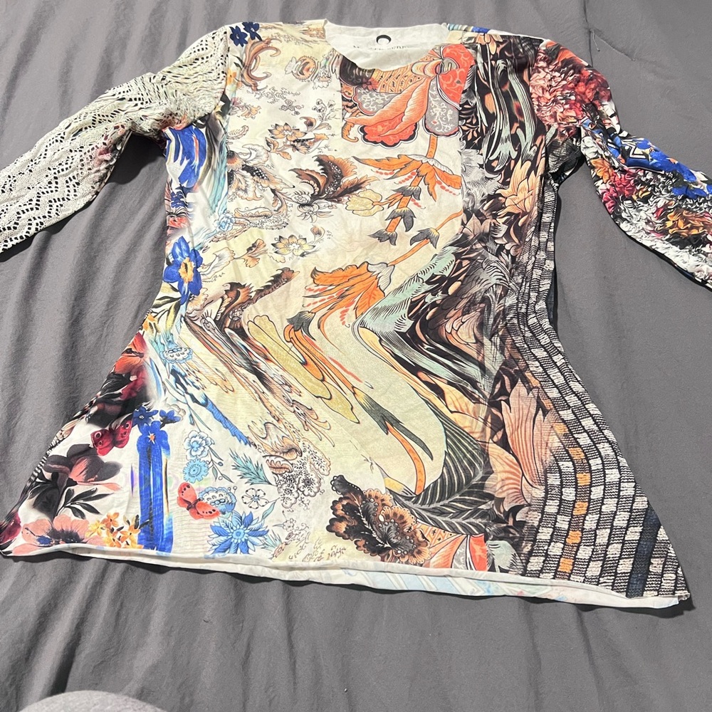 Marine Serre Artistic Long Sleeve Top